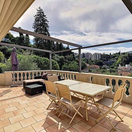 Villa Paradiso, Logement Avec Piscine, Nice Nord Bagian luar foto