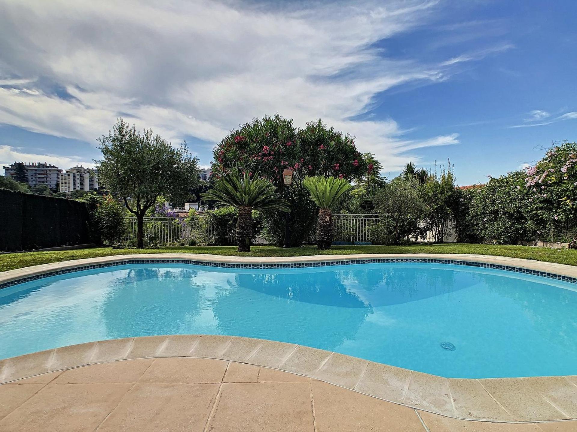 Villa Paradiso, Logement Avec Piscine, Nice Nord Bagian luar foto